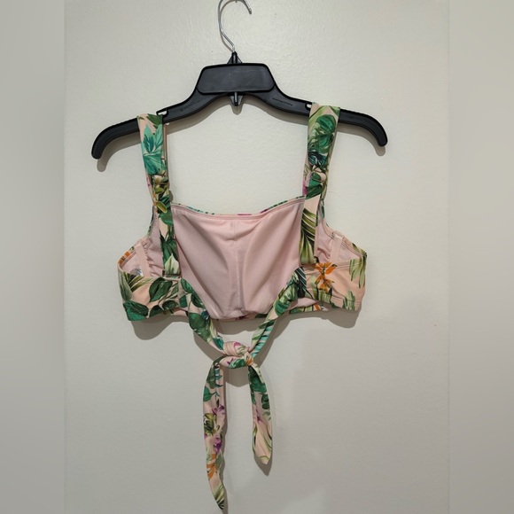 Kona Sol Orange Pink 2 piece swimsuit - Picture 4 of 7